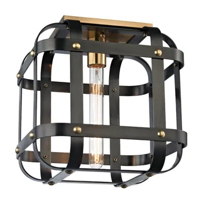 Hudson Valley Lighting Colchester 1 - Light 11.75" Semi Flush Mount In Aged Old Bronze