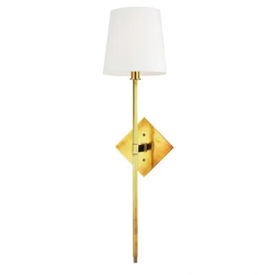Hudson Valley Lighting Cortland 1 Light Wall Sconce In Aged Brass