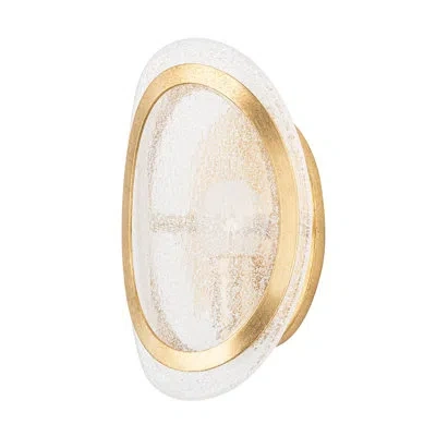Hudson Valley Lighting Danes 1 Light Wall Sconce In Feuille D'or Rétro;vintage Gold Leaf