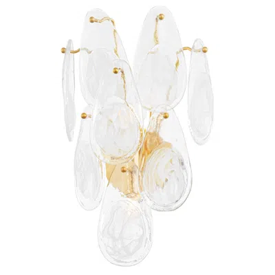Hudson Valley Lighting Darcia 13.75 In. Aged Brass Wall Sconce