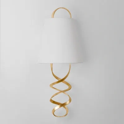 Hudson Valley Lighting Dota 2 Light Wall Sconce In Vintage Gold Leaf