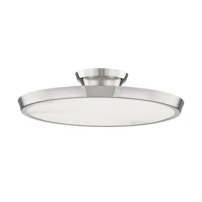 Hudson Valley Lighting Draper 0 Light Flush Mount In Polished Nickel