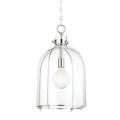 Hudson Valley Lighting Eldridge 1 Light Pendant In Polished Nickel