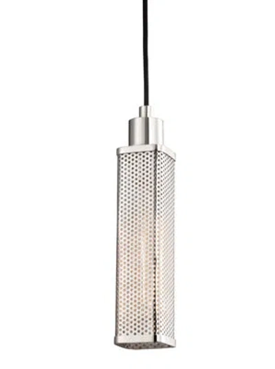 Hudson Valley Lighting Gibbs 1 - Light Single Square / Rectangle Pendant In Polished Nickel
