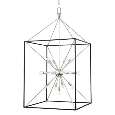 Hudson Valley Lighting Glendale 25 Light Lantern In Polished Nickel