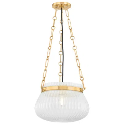 Hudson Valley Lighting Granby 13 In. Aged Brass Pendant