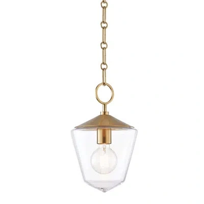 Hudson Valley Lighting Greene 1 Light Pendant In Gold