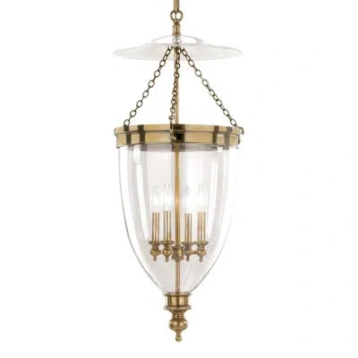 Hudson Valley Lighting Hanover 4 - Light Unique / Statement Urn Pendant In Aged Brass