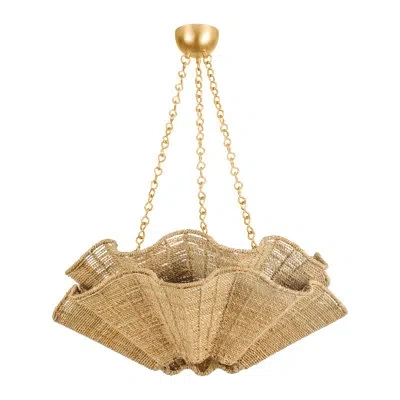 Hudson Valley Lighting Hayworth 6 Light Chandelier In Vintage Gold Leaf