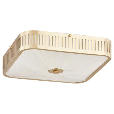 Hudson Valley Lighting Henri Semi Flush Aged Brass