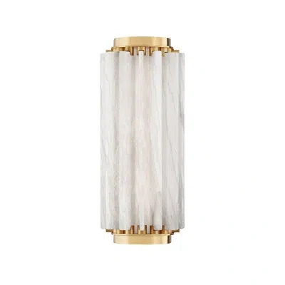 Hudson Valley Lighting Hillside 1 Light Wall Sconce In Aged Brass