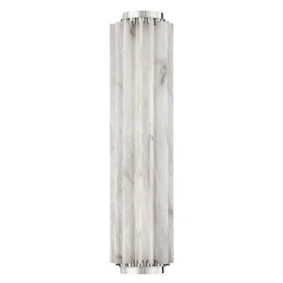 Hudson Valley Lighting Hillside 1 Light Wall Sconce In Polished Nickel