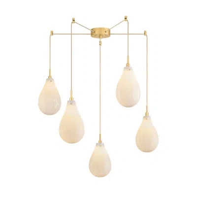 Hudson Valley Lighting Ironwood Chandelier In Aged Brass