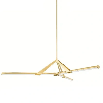 Hudson Valley Lighting Jonas 3 Light Chandelier In Aged Brass