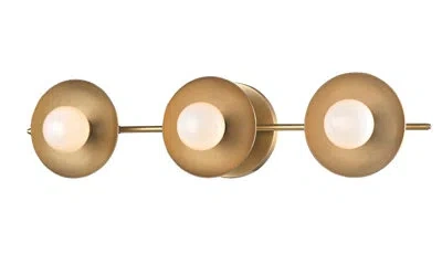 Hudson Valley Lighting Julien 3 - Light Dimmable Vanity Light In Aged Brass