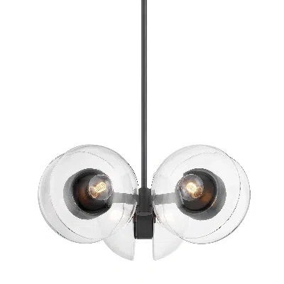Hudson Valley Lighting Kert 6 Light Chandelier In Black Brass