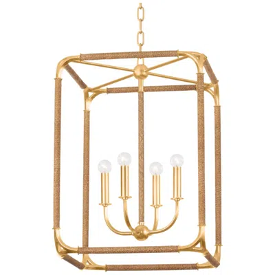 Hudson Valley Lighting Laurenceston 18.25 In. Gold Leaf Lantern