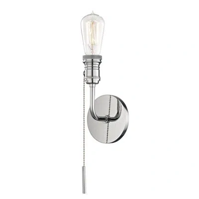 Hudson Valley Lighting Lexi 1 - Light Dimmable Armed Sconce In Polished Nickel
