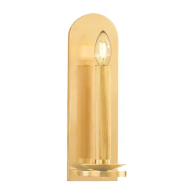 Hudson Valley Lighting Lindenhurst 4.25 In. Aged Brass Wall Sconce