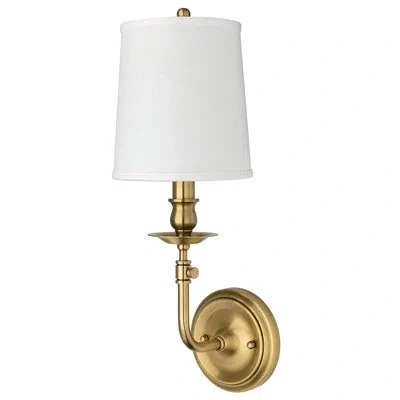 Hudson Valley Lighting Logan 1 Light Wall Sconce In Aged Brass