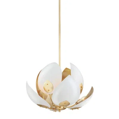 Hudson Valley Lighting Lotus 8 Light Chandelier In White