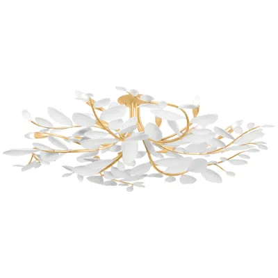 Hudson Valley Lighting Marabec 48 In. Vintage Gold Leaf Semi Flush
