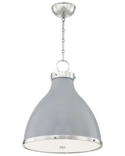 Hudson Valley Lighting Mark D. Sikes X  Painted No. 3 Pendant In Gray