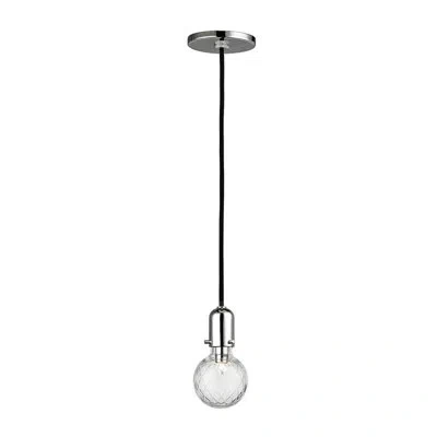 Hudson Valley Lighting Marlow 1 - Light Single Bulb Pendant In Polished Nickel