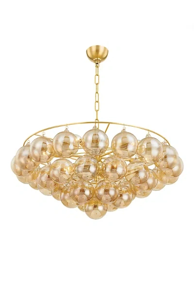 Hudson Valley Lighting Mitzi Mimi Aged Brass Chandelier In Gold