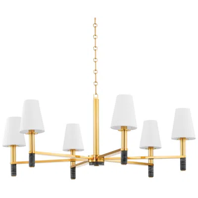 Hudson Valley Lighting Montreal 40 In. Aged Brass Chandelier
