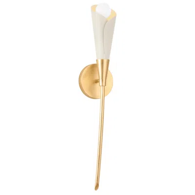 Hudson Valley Lighting Montrose 4.5 In. Vintage Gold Leaf Wall Sconce