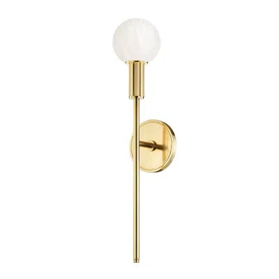 Hudson Valley Lighting Murray Hill 1 Light Wall Sconce In Aged Brass