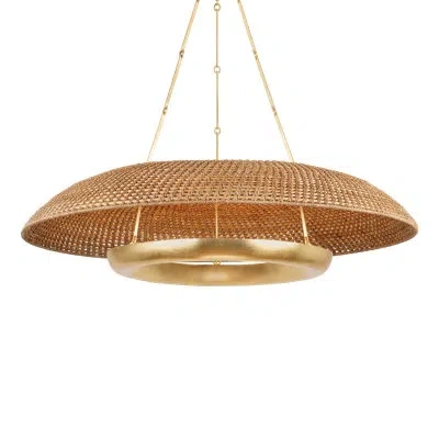 Hudson Valley Lighting Oaklyn 6 Light Chandelier In Vintage Gold Leaf