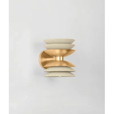Hudson Valley Lighting Oneida 2 Light Wall Sconce In Vintage Gold Leaf;feuille D'or Rétro