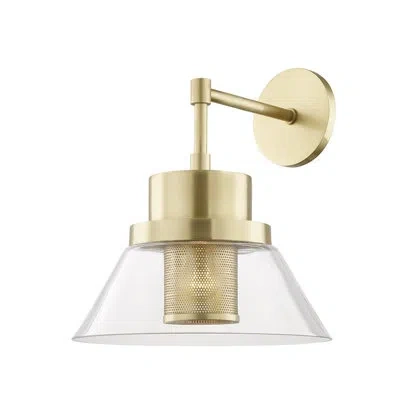 Hudson Valley Lighting Paoli 1 - Light Armed Sconce In Aged Brass