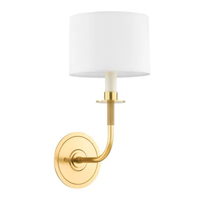 Hudson Valley Lighting Paramus 7 In. Aged Brass Wall Sconce