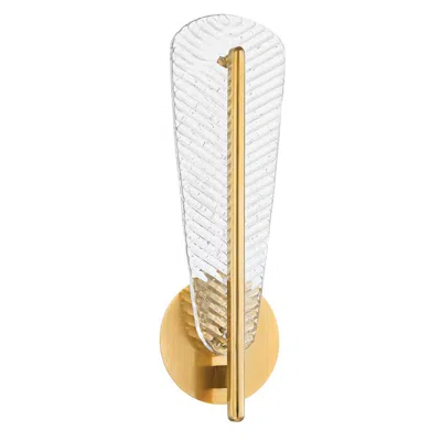 Hudson Valley Lighting Passaic 5.5 In. Aged Brass Wall Sconce