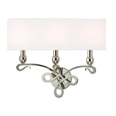 Hudson Valley Lighting Pawling 3 - Light Armed Sconce In Polished Nickel