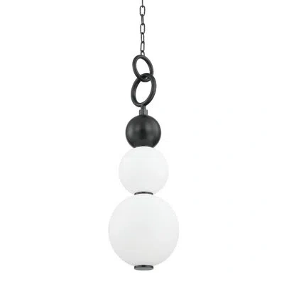 Hudson Valley Lighting Perrin Pendant By Pembrooke & Ives In Black Brass