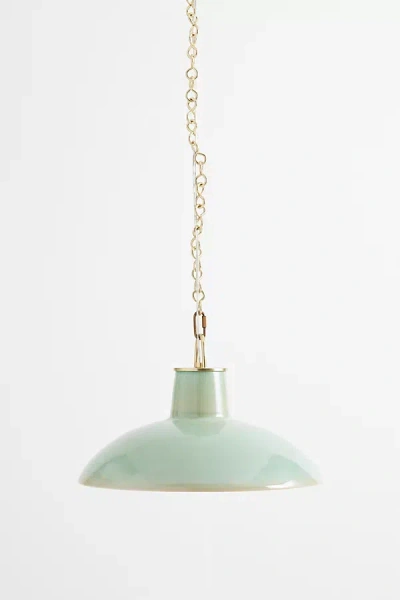 Hudson Valley Lighting Pottersville Ceramic Pendant In Blue