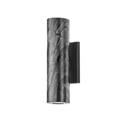 Hudson Valley Lighting Predock 2 Light Wall Sconce In Laiton Noir;black Brass