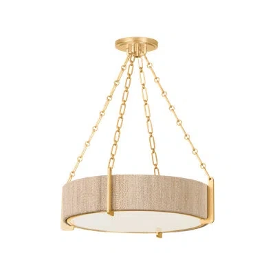 Hudson Valley Lighting Quebec 4 Light Chandelier In Gold Leaf