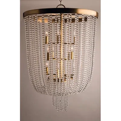 Hudson Valley Lighting Royalton 12 - Light Candle Style Tiered Chandelier In Aged Brass