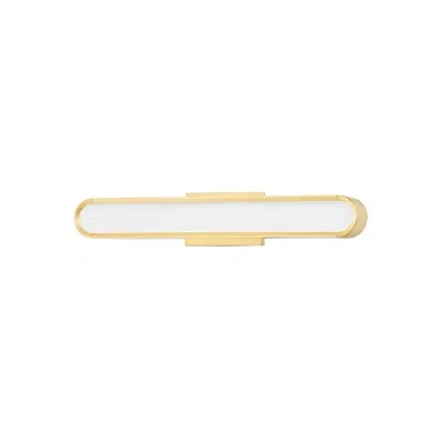 Hudson Valley Lighting Starkey 1-light Led Bath Sconce In Aged Brass
