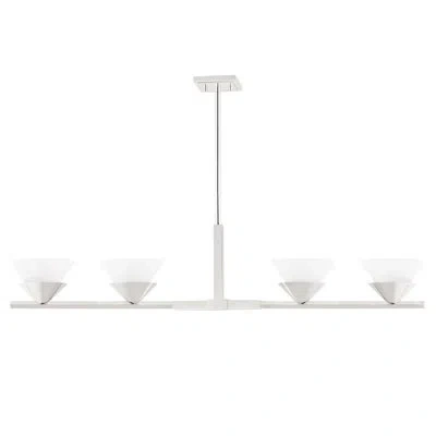 Hudson Valley Lighting Stillwell 4 - Light Kitchen Island Dome Pendant In Polished Nickel