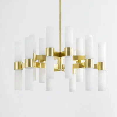 Hudson Valley Lighting Stowe 24 Light Chandelier In Brass