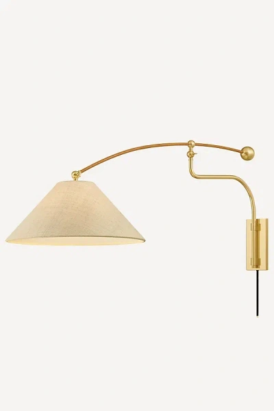 Hudson Valley Lighting Sylva Articulating Overhead Wall Sconce In Gold