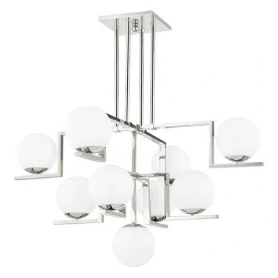 Hudson Valley Lighting Tanner - 9 Light Chandelier - Polished Nickel Finish