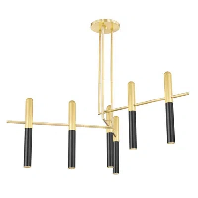 Hudson Valley Lighting Thurston 6 Light Chandelier In Aged Brass,old Bronze