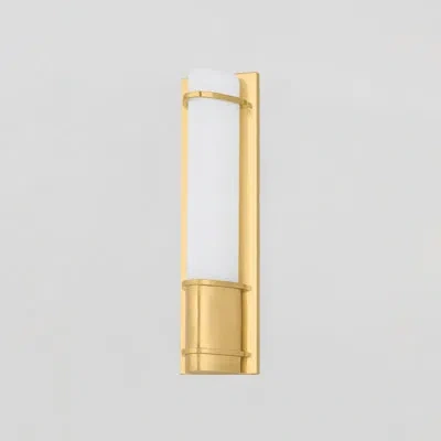Hudson Valley Lighting Tottenville Wall Sconce In Aged Brass